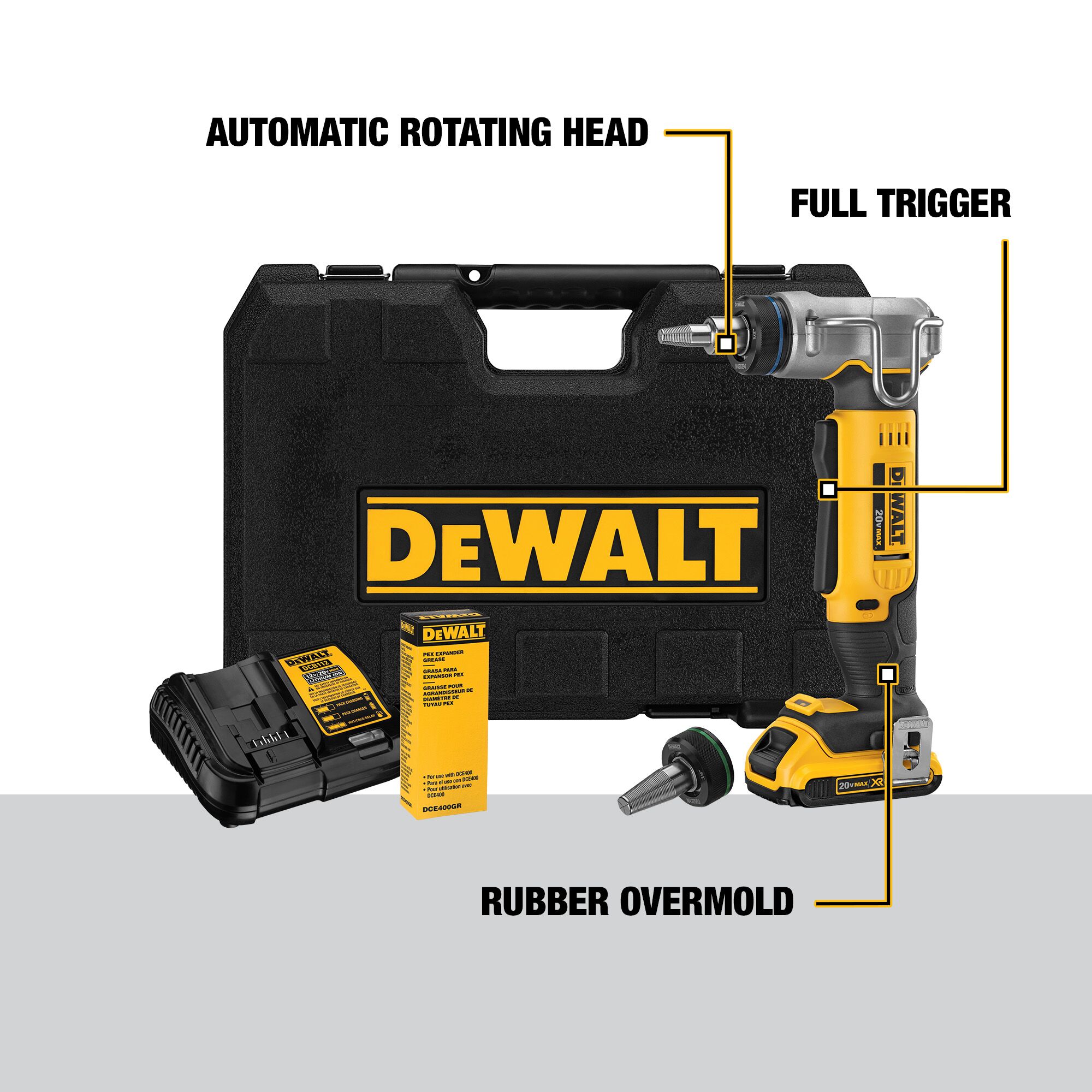 20V MAX PEX Expansion Tool Kit (1/2-in and 3/4-in) - Image 3