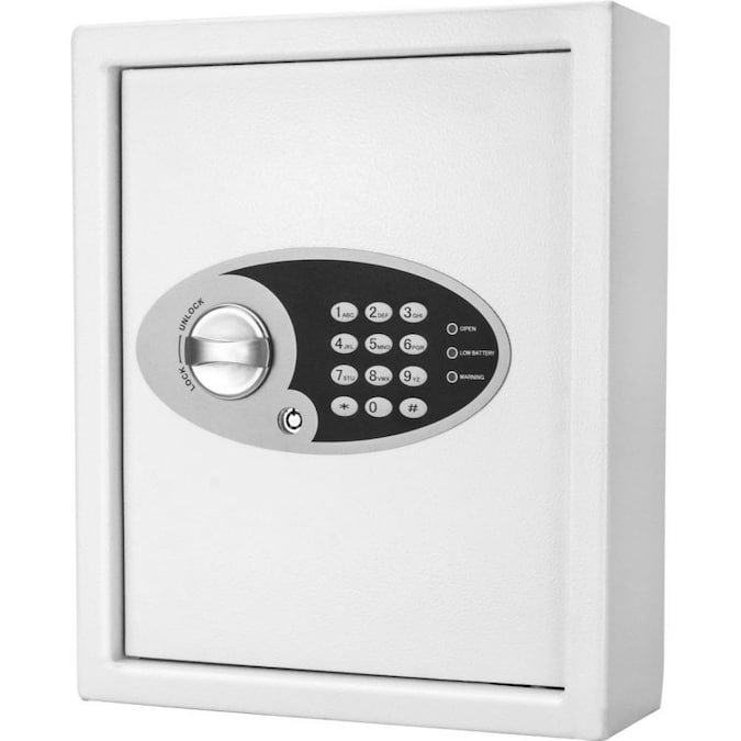 Barska BARSKA 48 Key Digital Wall Key Safe - Steel, Electronic Keypad, Gray - Organize and Secure Your Keys with Numbered Hooks and Colored Key Tags
