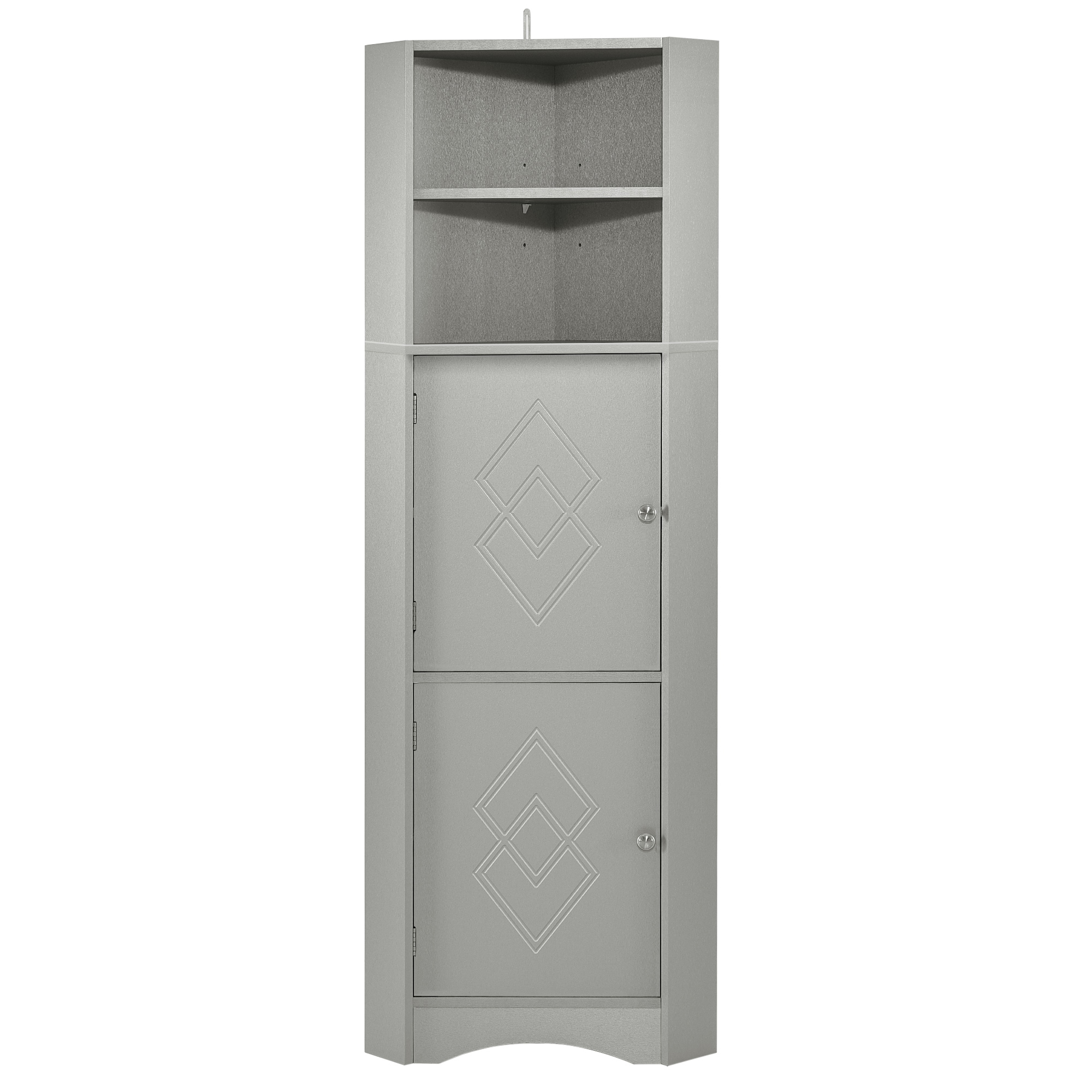 15-in W x 61-in H MDF Grey Wall-mount Utility Storage Cabinet