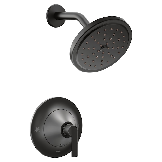 Moen Doux Matte Black 1-handle Single Function Round Shower Faucet