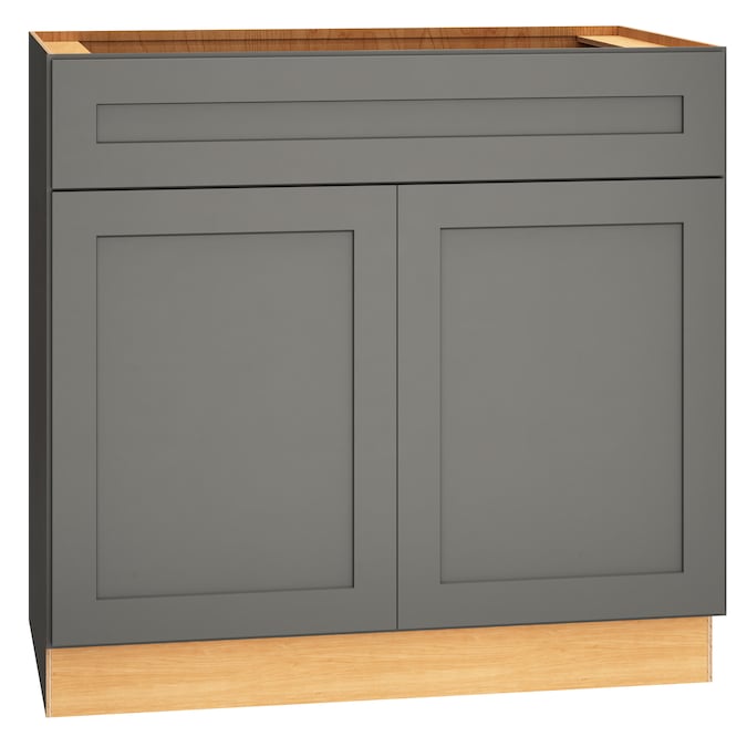 Diamond Express Jamestown 36-in Moonstone Gray Bathroom Vanity Base Cabinet without Top