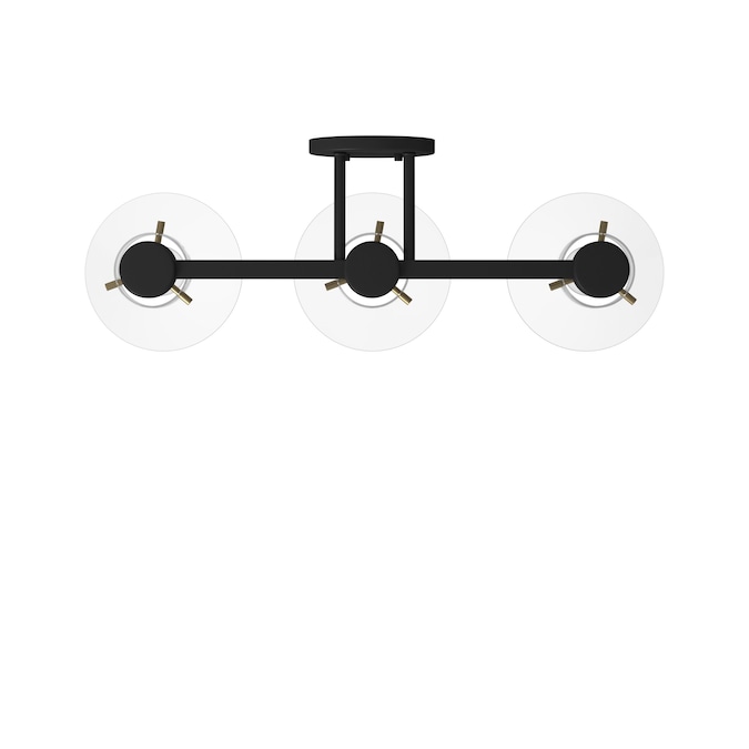 Designers Fountain Willow Creek 25-in 3-Light Matte Black Industrial Vanity Light - Image 9