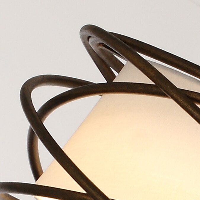 Parrot Uncle 1-Light 19.6-in Antique Bronze LED Flush Mount Light - Image 10