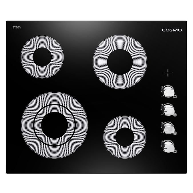 Cosmo 244Ecc 24-in 4 Burners Smooth Surface (Radiant) Stainless Steel Electric Cooktop