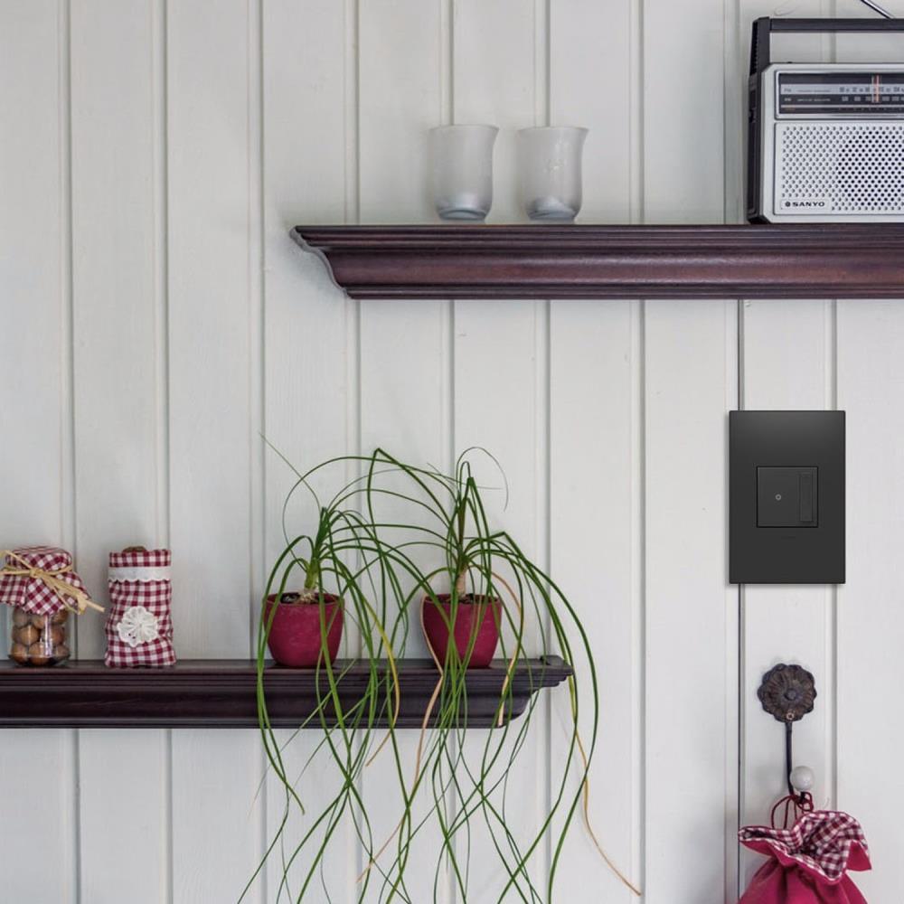 adorne sofTap Single-pole/3-way LED Illuminated Square Light dimmer Graphite - Image 4