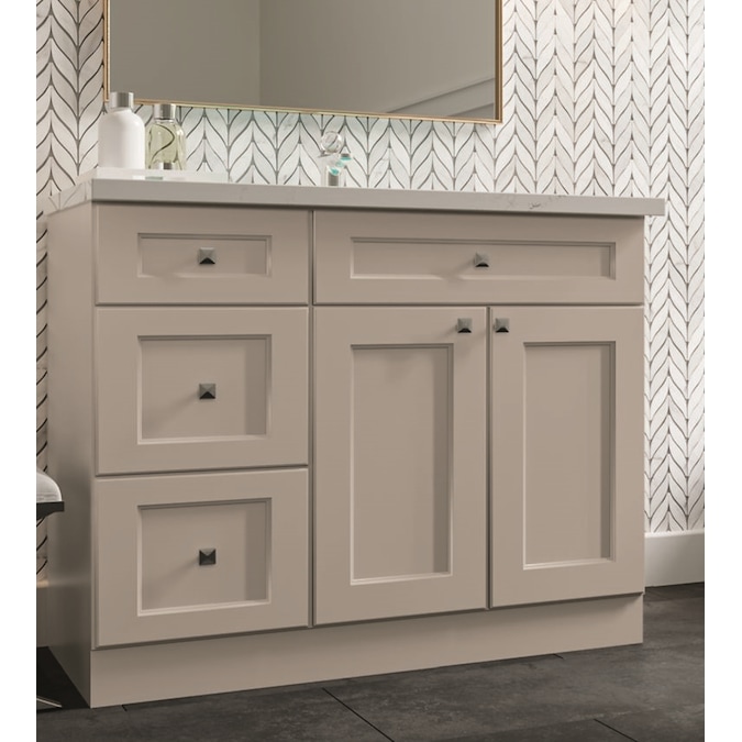 Diamond Express Jamestown 36-in Cloud Gray Bathroom Vanity Base Cabinet without Top - Image 2