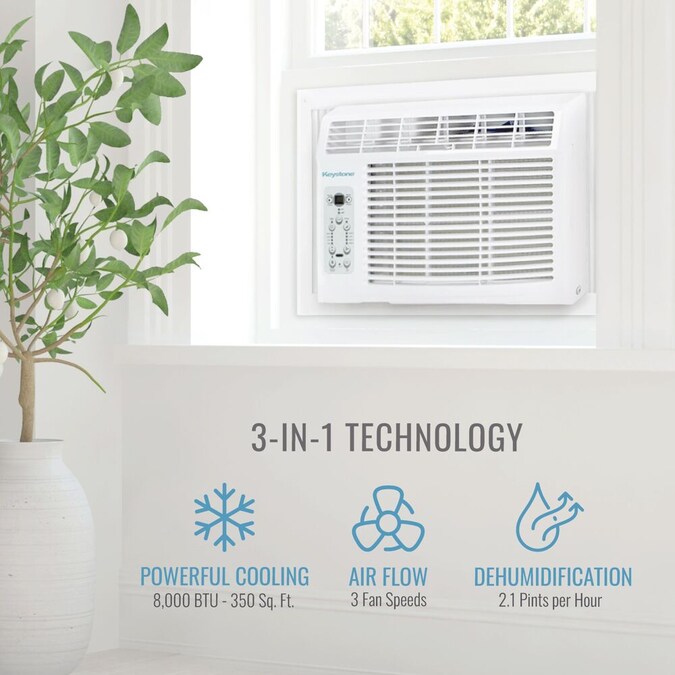 Keystone 350-sq ft Window Air Conditioner with Remote (115-Volt; 8000-BTU) - Image 2
