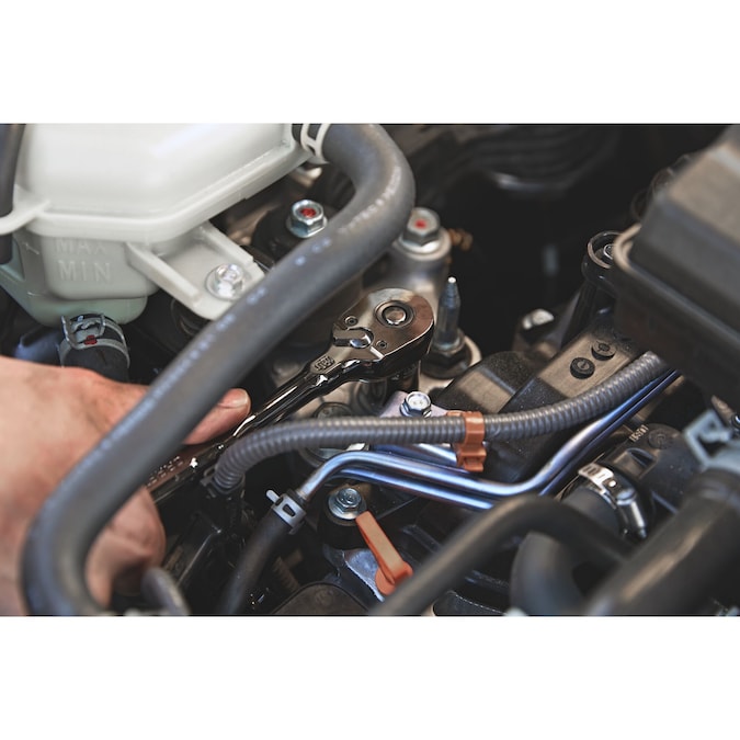 CRAFTSMAN OVERDRIVE 99-Piece Standard (SAE) and Metric Gunmetal Chrome Mechanics Tool Set with Hard Case - Image 14