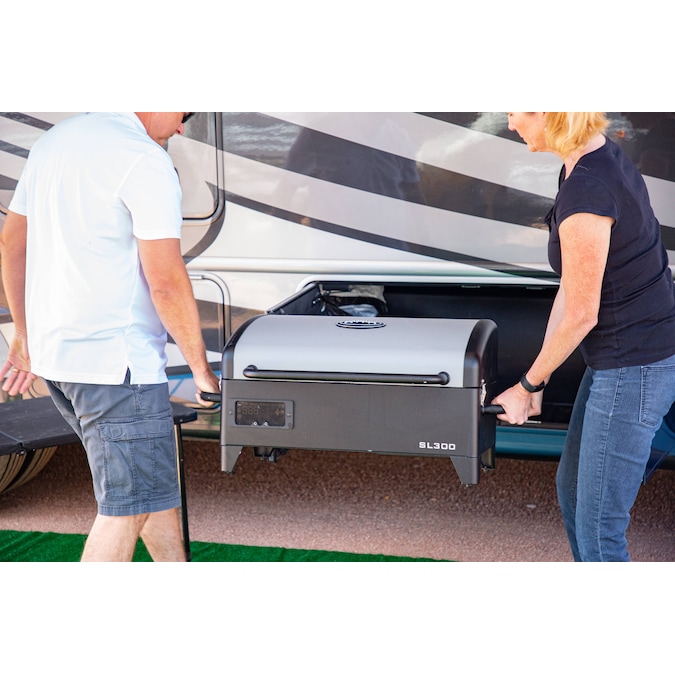 Louisiana Grills Wood Pellet S L Portable 333-Sq in Black and Silver Pellet Grill - Image 13