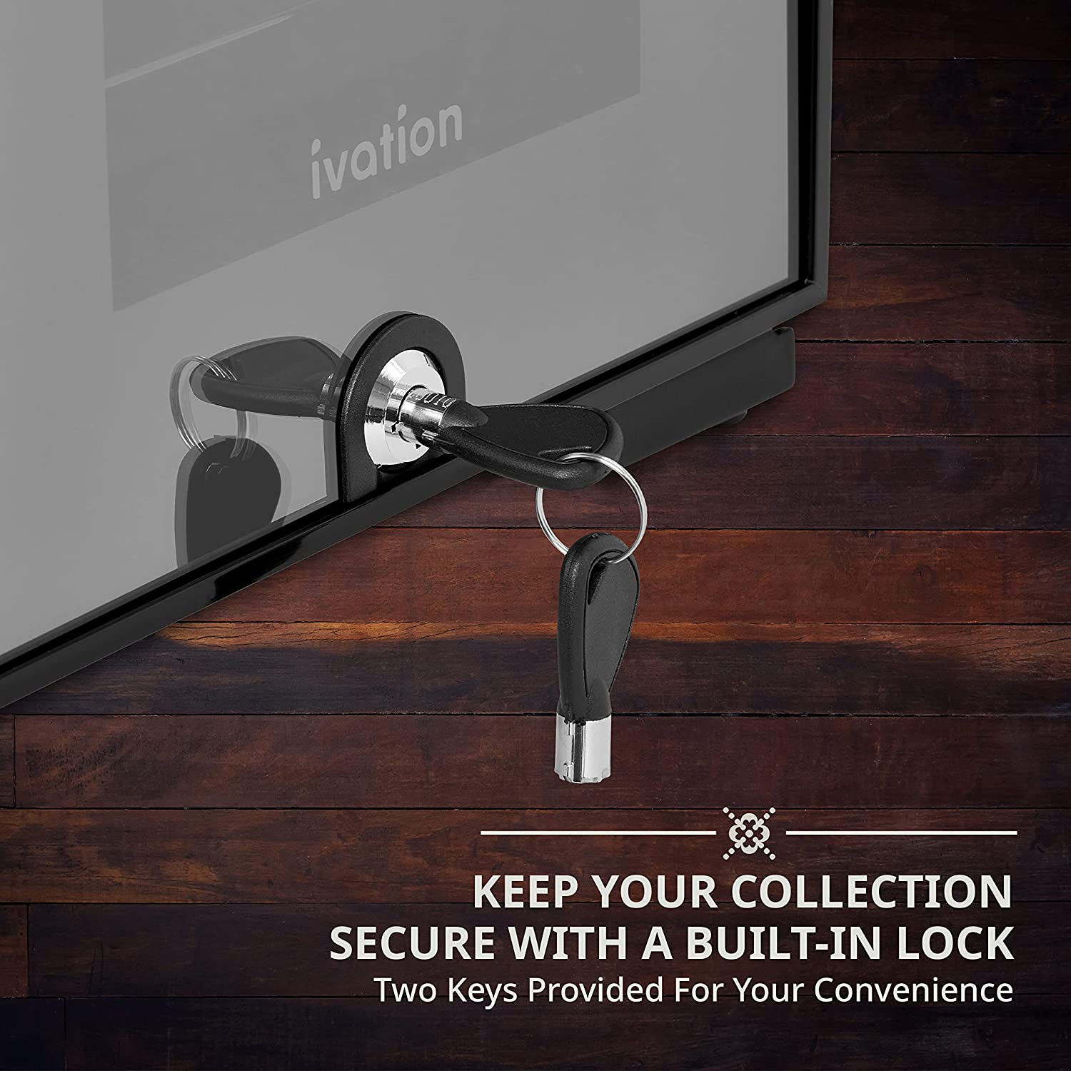 9.9-Inches W 16 -Bottles Black Freestanding Indoor Wine Cooler - Image 5