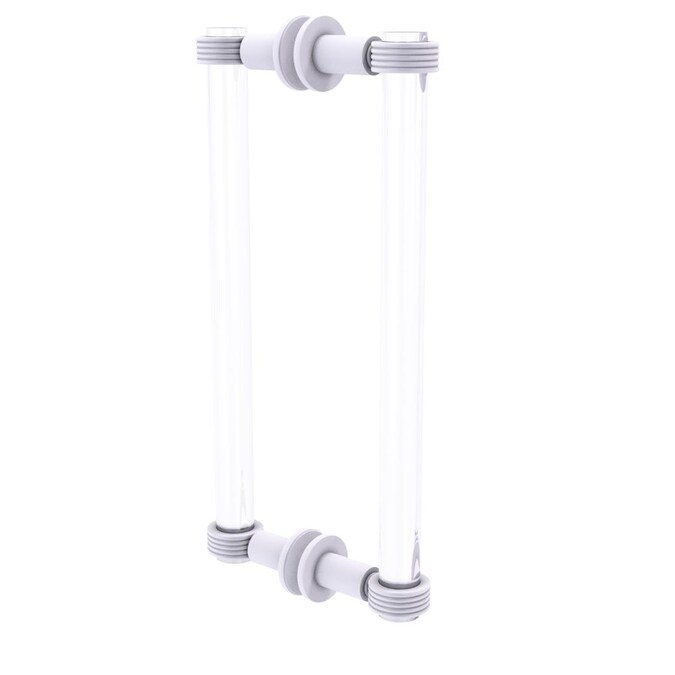 Allied Brass White 12-in Hinged Shower Door Handle