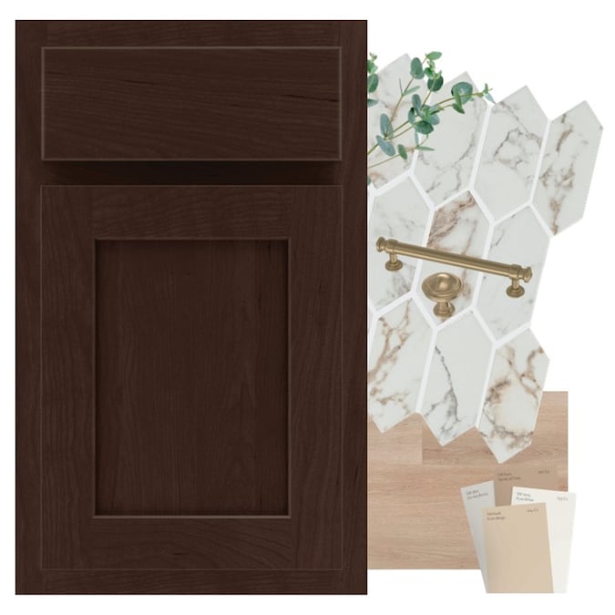 Diamond Express Jamestown 36-in Thatch Partial Overlay Bathroom Vanity Base Cabinet without Top - Image 2