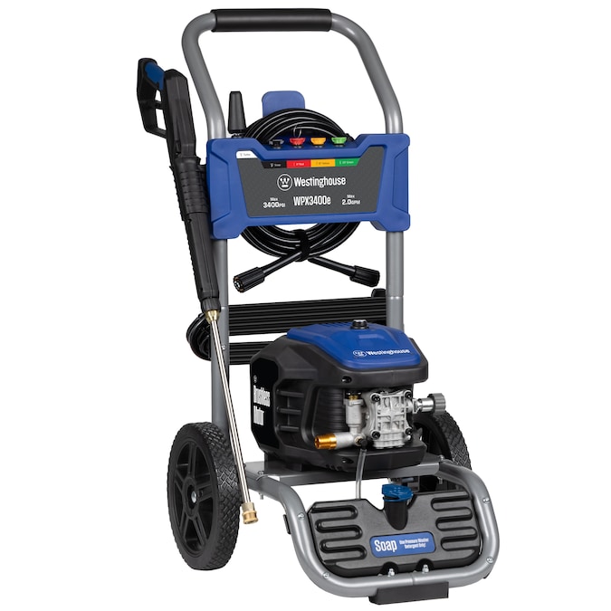 Westinghouse WPX3400e Brushless Heavy Duty 3400 PSI 2-GPM Cold Water Electric Pressure Washer with 5 Spray Tips