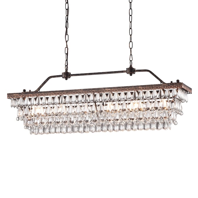 Edvivi Chiara 6-Light Antique Bronze Glam Dry rated Chandelier