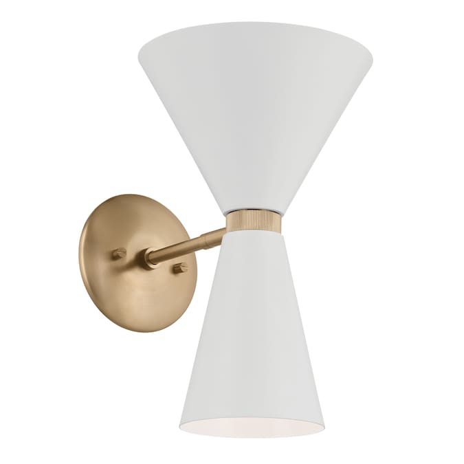 Kichler Phix 8.75-in W 2-Light Multiple Finishes Gold Modern/Contemporary Incandescent Wall Sconce - Image 5