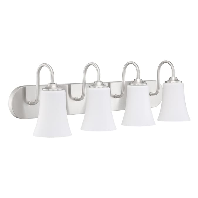 Craftmade Gwyneth 30-in 4-Light Brushed Nickel Traditional Vanity Light