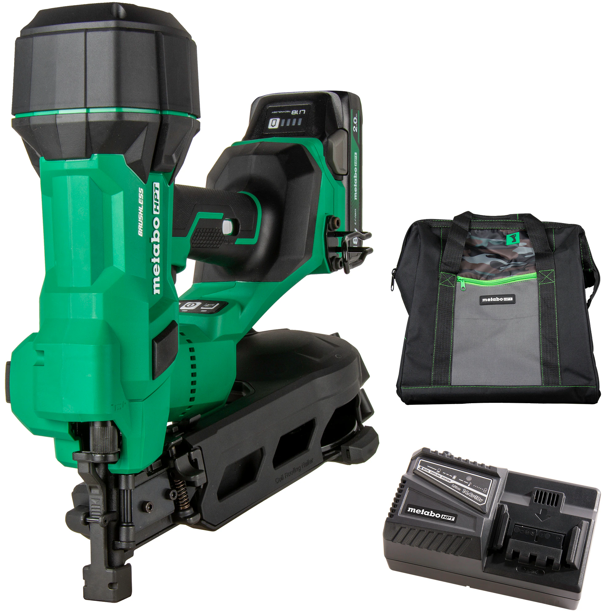 MultiVolt 1-3/4-in Coil Cordless Roofing Nailer ( Battery Included ) ( Charger Included )