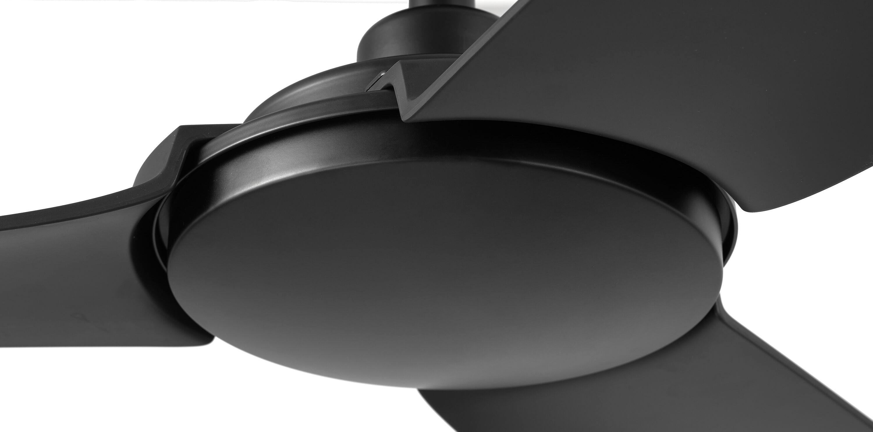 Lochwood 60-in Outdoor Matte Black with Matte Black Blades Ceiling Fan Without Light - Remote Included ( 3 -Blade ) - Image 5