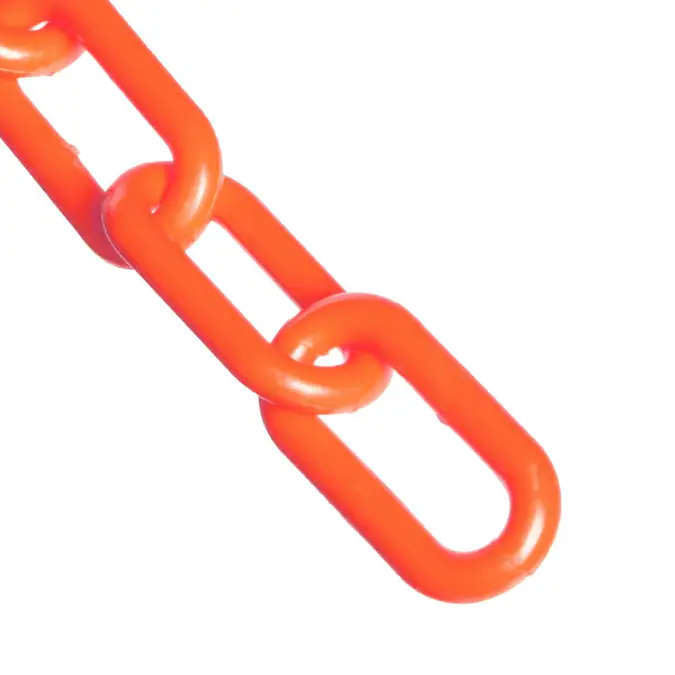 Mr. Chain 2 in (54Mm) X 500 Ft Traffic Orange Heavy Duty Plastic Barrier Chain