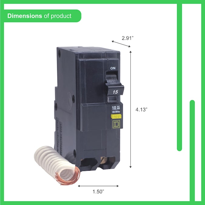 Square D QO 60-amp 2-Pole GFCI Circuit Breaker - Image 3