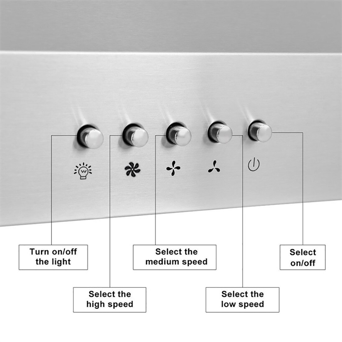 20 inch Convertible 600-CFM Brushed Stainless Steel Insert Under Cabinet Range Hood with Charcoal Filter - Image 10