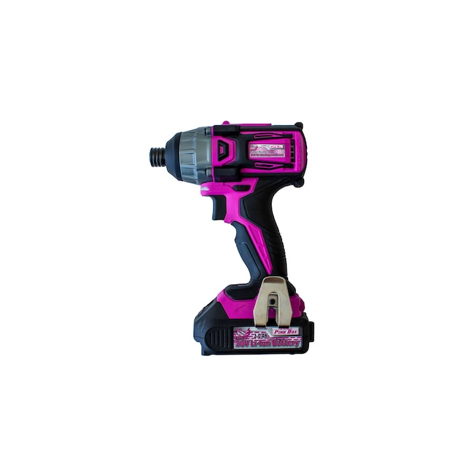The Original Pink Box 20-volt 1/4-in Brushless Cordless Impact Driver (1-Battery Included, Charger Included)