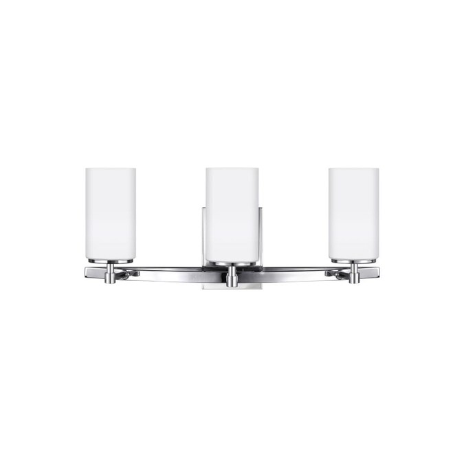 Generation Lighting Alturas 22-in 3-Light Polished Chrome LED Modern/Contemporary Vanity Light