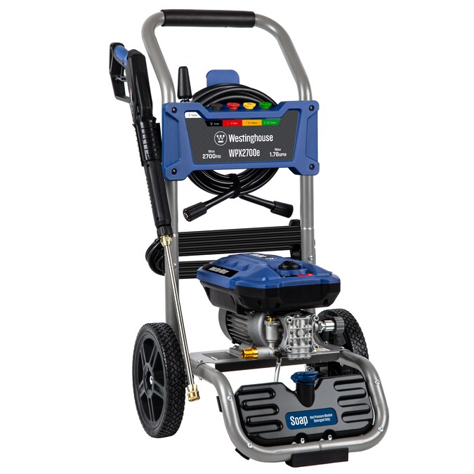 Westinghouse WPX2700e Includes 4 Nozzles + Turbo Nozzle 2700 PSI 1.76-GPM Cold Water Electric Pressure Washer with 5 Spray Tips