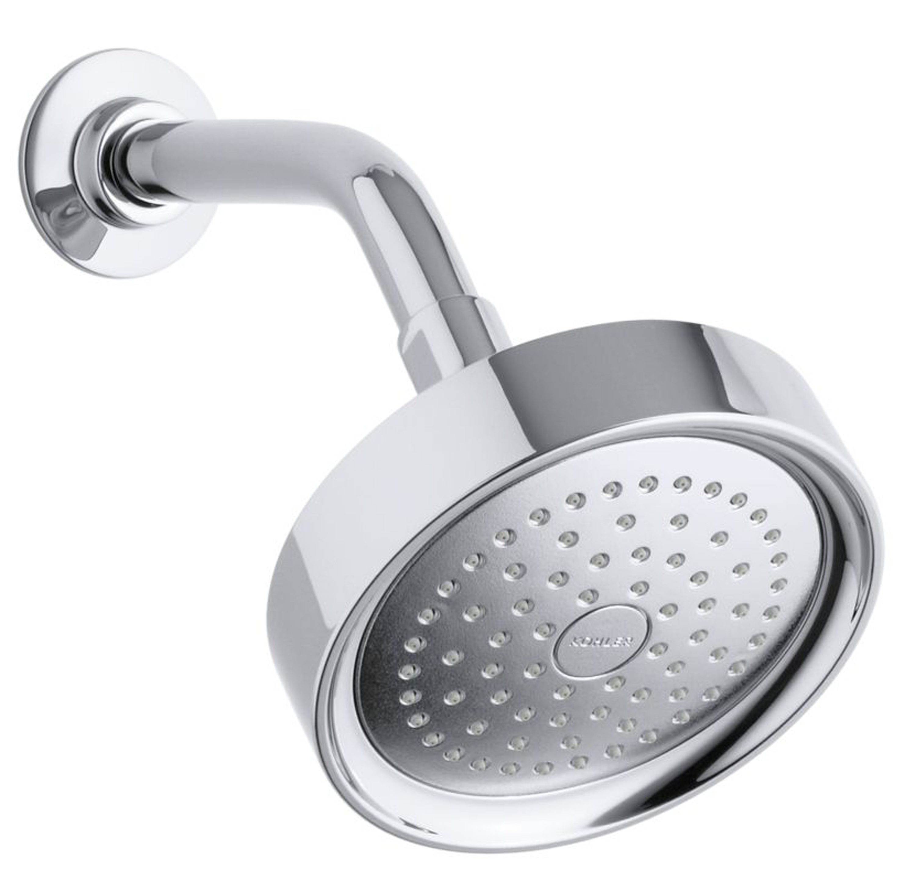 Purist 1.0 -Spray Polished chrome 5.5-in Round Fixed Shower Head 2.5 GPM