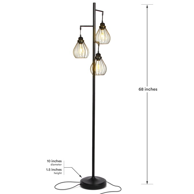 Brightech 68-in Classic Black Tree Track Floor Lamp - Image 9
