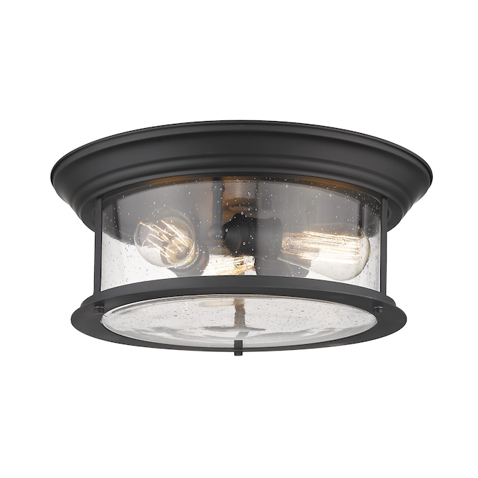 Z-Lite Sonna 1-Light Matte Black Flush Mount Light