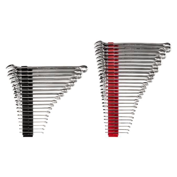 TEKTON 46-Piece Set 12-point (Sae) and Metric Standard Combination Wrench Includes Hard Case