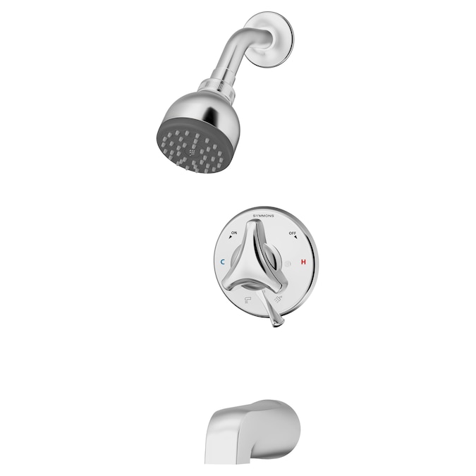 Symmons Origins Polished Chrome 2.76-in Built-In Shower Faucet System with 2-way Diverter (Pressure-balanced Valve Included)