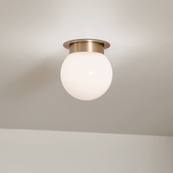 Kichler Albers 1-Light Gold Flush Mount Light - Image 6