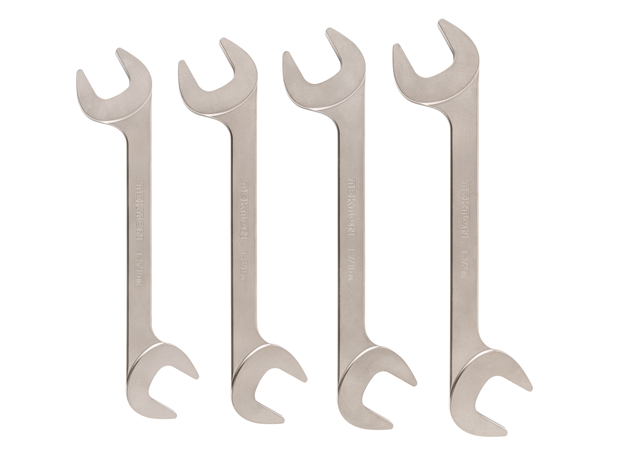 4 -Piece Set Standard (SAE) Angle Open end Wrench (no case)