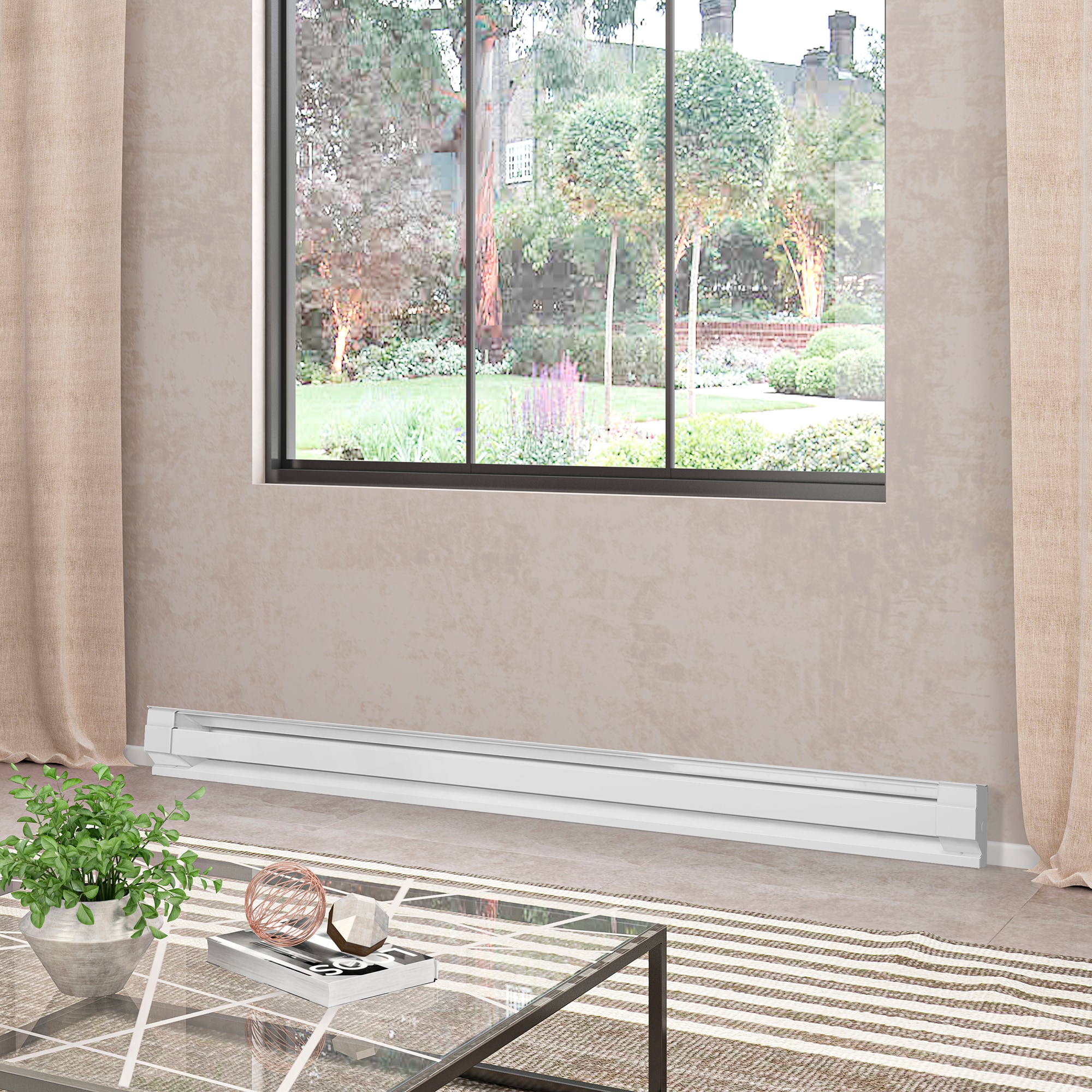 96-in 240-Volt 2500 -Watt Standard Electric Baseboard Heater - Image 7