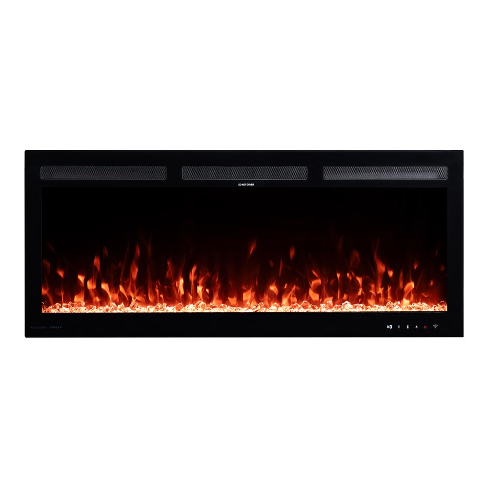 42-Inches W Vibrance Black Wall mount Fan-forced Wall-mount Electric Fireplace with Remote Control Included - Image 2
