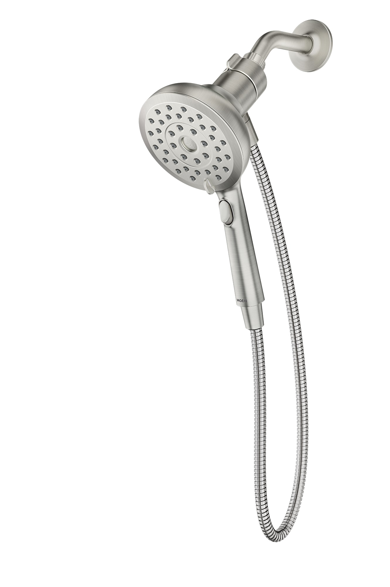 Verso 8.0 -Spray Spot Resist Brushed Nickel 5-in Handheld Shower Head 2.5 GPM