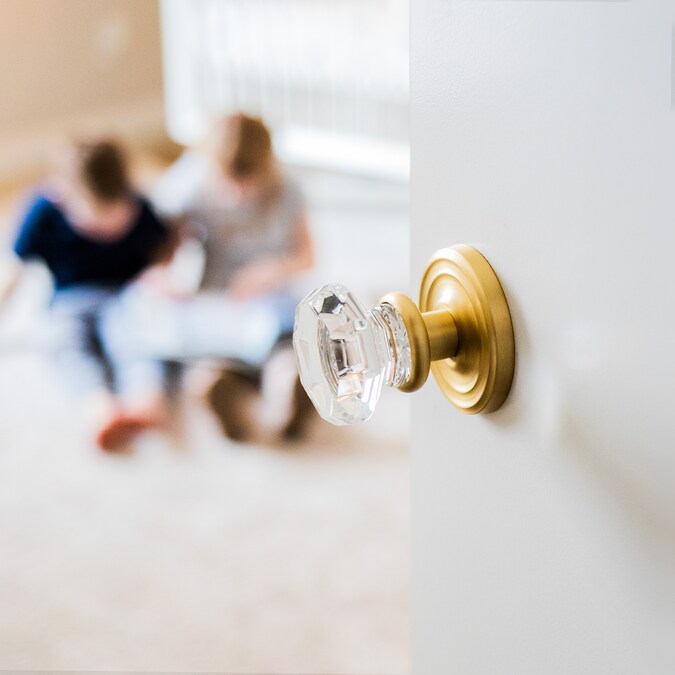 Sure-Loc Hardware Ridgecrest Mountain Torrey Satin Brass Interior Bed/Bath Hall/Closet No Deadbolt Passage Door Knob - Image 5