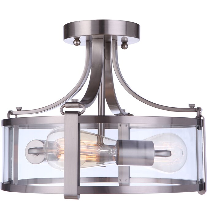 Craftmade Elliot 3-Light 13-in Brushed Nickel Semi mount light