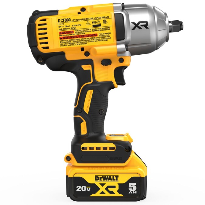 DEWALT XR 20-volt Max Variable Brushless 1/2-in Drive Cordless Impact Wrench (Battery Included) - Image 15