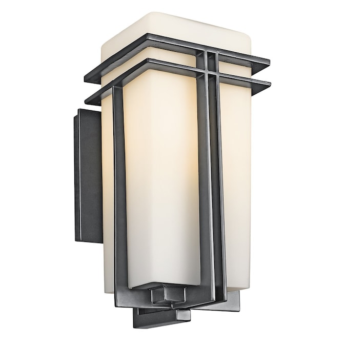 Kichler Tremillo 1-Light 14.25-in H Black Outdoor Wall Light