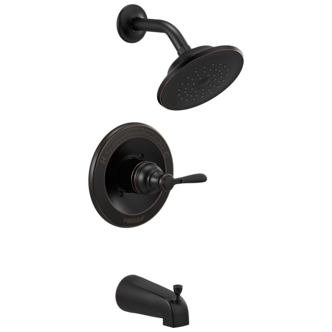 Peerless Elmhurst Oil Rubbed Bronze 1-handle Single Function Round Bathtub and Shower Faucet