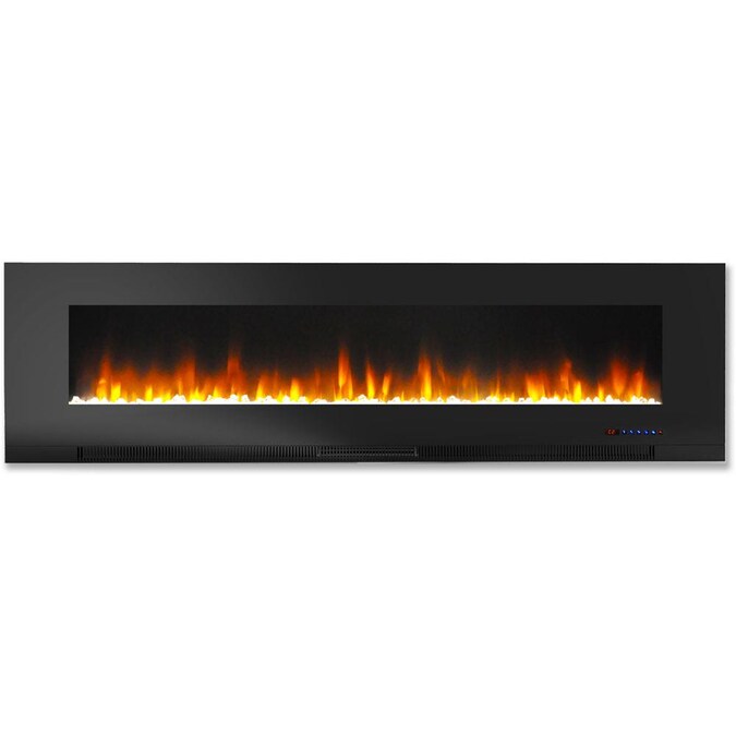 Cambridge 60-in W Black Fan-forced Flat Wall Electric Fireplace with Remote Control Included - Image 4