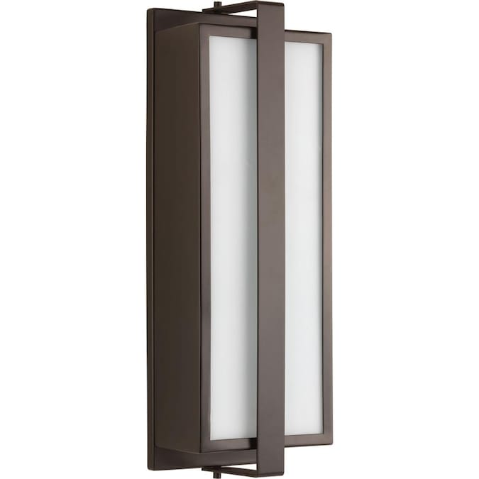 Progress Lighting Diverge 2-Light 17.75-in H Bronze Led, Outdoor Wall Light