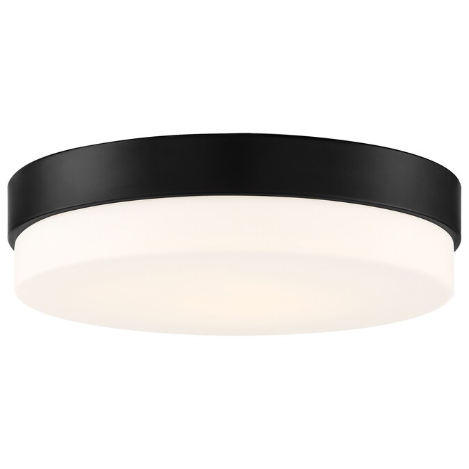 Access Lighting Roma 1-Light Matte Black LED Flush Mount Light