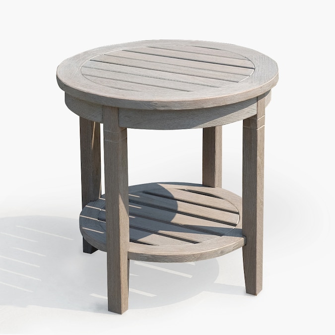 Cambridge Casual Heaton Round Outdoor End Table 18-in W x 18-in L