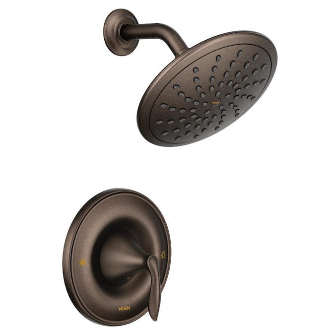 Moen Eva Oil Rubbed Bronze 1-handle Single Function Round Shower Faucet (Valve Not Included)