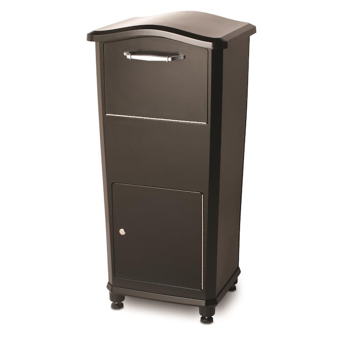 Architectural Mailboxes Ground Mount Black Metal Extra Large Lockable Mailbox