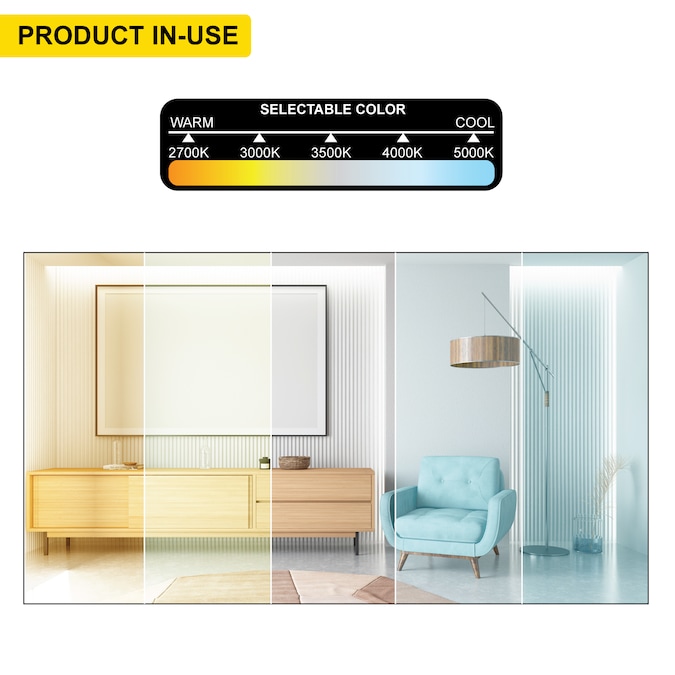 NUWATT Ultra Slim Airtight IC Brushed Nickel 4-in 630-Lumen Switchable Round Dimmable LED Canless Shower Recessed Downlight (12-Pack) - Image 4